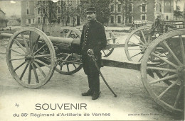 56  SOUVENIR DU 35° REGIMENT D' ARTILLERIE DE VANNES (ref 23994) - Vannes