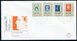 NEDERLAND E159 FDC 1977 - Ampilex '77 - FDC