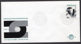 NEDERLAND E128 FDC 1973 - Ontwikkelingssamenwerking - FDC