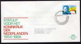 NEDERLAND E101 FDC 1969 - Statuut (met Adres) -1 - FDC