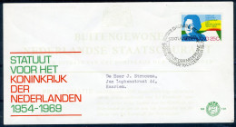 NEDERLAND E101 FDC 1969 - Statuut (met Adres) - FDC