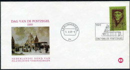 NEDERLAND Dag Van De Postzegel 1969 Leeuwarden 11/10/1969 - Cartas & Documentos