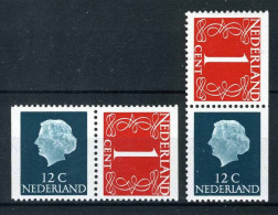 NEDERLAND C51/52 MNH 1969 - Combinaties PB8, Gewoon Papier - Markenheftchen Und Rollen