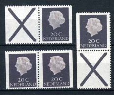 NEDERLAND C34-36/39 MNH 1968 - Combinaties PB6, Gewoon Papier - Postzegelboekjes En Roltandingzegels