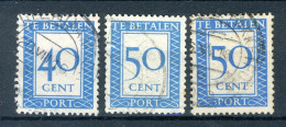 NEDERLAND P99/100 Gestempeld 1947-1958 -  Cijfer En Waarde In Rechthoek - Postage Due