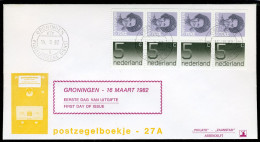 NEDERLAND PB27a FDC 1982 - Postzegelboekje - Postzegelboekjes En Roltandingzegels