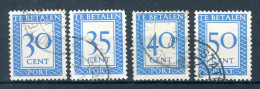 NEDERLAND P97/100 Gestempeld 1947-1958 - Cijfer En Waarde In Rechthoek - Tasse
