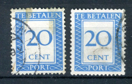 NEDERLAND P93 Gestempeld 1947-1958 -  Cijfer En Waarde In Rechthoek - Strafportzegels