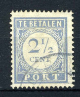 NEDERLAND P47 Gestempeld 1912-1920 - Cijfer En Waarde In Blauw - Tasse