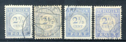NEDERLAND P47 Gestempeld 1912-1920 - Cijfer En Waarde In Blauw - Tasse