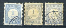 NEDERLAND P45 Gestempeld 1912-1920 - Cijfer En Waarde In Blauw - Strafportzegels