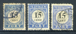 NEDERLAND P24 Gestempeld 1894-1910 - Cijfer En Waarde Zwart (donkerbl.) - Strafportzegels
