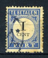NEDERLAND P14 Gestempeld 1894-1910 - Cijfer En Waarde Zwart (donkerbl.) - Postage Due