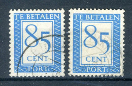 NEDERLAND P102 Gestempeld 1947-1958 -  Cijfer En Waarde In Rechthoek - Strafportzegels