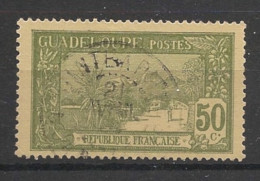 GUADELOUPE - 1905-07 - N°YT. 67 - Grande Soufrière 50c Vert-olive - Oblitéré / Used - Used Stamps