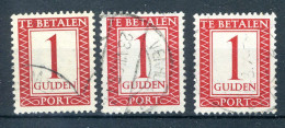 NEDERLAND P105 Gestempeld 1947-1958 -  Cijfer En Waarde In Rechthoek - Taxe