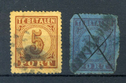 NEDERLAND P1/2 Gestempeld 1870 - Groot Waardecijfer - Portomarken
