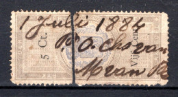 NEDERLAND Fiscale Zegel 5c 1884 - Fiscali