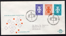 NEDERLAND E97 FDC 1969 - Kankerbestrijding (met Adres) - FDC