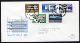 NEDERLAND E95 FDC 1969 - Zomerzegels (met Adres) - FDC