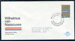 NEDERLAND E91 FDC 1968 - Wilhelmus (met Adres) -1 - FDC