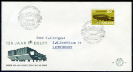 NEDERLAND E82 FDC 1967 - T.H. Delft (met Adres) -1 - FDC