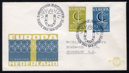 NEDERLAND E80 FDC 1966 - Europa (met Adres) - FDC