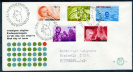 NEDERLAND E81 FDC 1966 - Kinderzegels (met Adres) - FDC