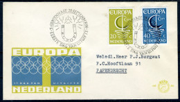 NEDERLAND E80 FDC 1966 - Europa (met Adres) -1 - FDC