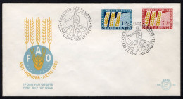 NEDERLAND E55 FDC 1963 - Anti-honger - FDC