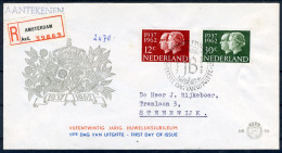 NEDERLAND E50 FDC 1962 - Zilveren Huwelijk (met Adres) - FDC