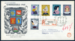 NEDERLAND E46 FDC 1960 - Kinderzegels, Klederdrachten (met Adres) - FDC