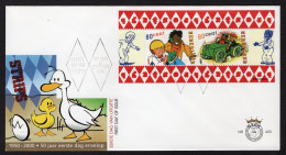 NEDERLAND E423 FDC 2000 - Blok Strippostzegels - FDC