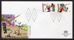 NEDERLAND E423a FDC 2000 - Strippostzegels - FDC