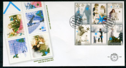 NEDERLAND E506 FDC 2004 - Decemberzegels Op 2 Enveloppen - FDC