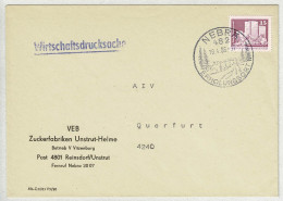DDR 1986, Brief Wirtschaftsdrucksache Nebra - Querfurt, Erholung / Recreation - Sonstige & Ohne Zuordnung