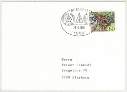 Deutsche Bundespost 1989, Postkarte Wandertag Berlin - Elmshorn, Wandern / Randonnée / Hiking - Sonstige & Ohne Zuordnung