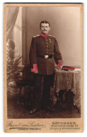 Fotografie Bein & Von Leistner, Göttingen, Weenderstrasse 23, Soldat In Uniform Rgt. 89 Mit Orden Teilweise Koloriert  - Guerre, Militaire