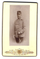Fotografie Mignon - Portrait, Ort Unbekannt, K.u.k. General In Uniform Mit Ordensspange & Brustkreuz  - Krieg, Militär
