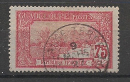 GUADELOUPE - 1905-07 - N°YT. 68 - Grande Soufrière 75c Carmin Sur Azuré - Oblitéré / Used - Gebruikt