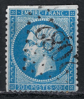 FRANCE Classique, B Obl. GC Des Villes Sur TP Isolés: GC 2082 (Lons-le-Saunier,2) Sur Y&T 22 Déf. - 1862 Napoléon III.