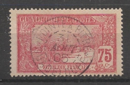GUADELOUPE - 1905-07 - N°YT. 68 - Grande Soufrière 75c Carmin Sur Azuré - Oblitéré / Used - Used Stamps
