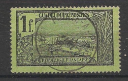GUADELOUPE - 1905-07 - N°YT. 69 - Pointe-à-Pitre 1f Noir Sur Vert - Oblitéré / Used - Usados