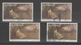 AUSTRALIA:  1981  AUSTRALIAN  PAINTERS  -  2 D. POLICROME  USED  STAMPS  -  REP. 4  EXEMPLARY  -  YV/TELL.739 - Usados