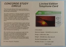 UK - BT - L&G - Aviation - Concorde Study Circle - 15th Anniversary - 402E - BTG246 - Ltd Ed - 1000ex - Mint In Folder - BT Algemene Uitgaven