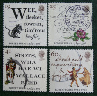 ROBERT BURNS (Mi 1601-1604) 1996 Used Gebruikt Oblitere ENGLAND GRANDE-BRETAGNE GB GREAT BRITAIN - Used Stamps