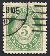 Norwegen, 1893, Mi.-Nr. 55A, Gestempelt - Gebruikt