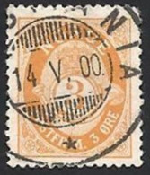 Norwegen, 1893, Mi.-Nr. 54A, Gestempelt - Oblitérés