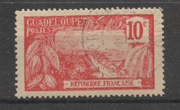 GUADELOUPE - 1922-27 - N°YT. 79 - Mont Houelmont 10c Rouge Sur Gris - Oblitéré / Used - Used Stamps