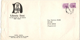 Italy BIG COVER - Libreria Dotti  Via Yugoslavia - 1971-80: Storia Postale